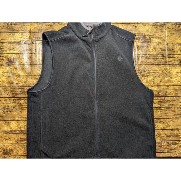 Timberland Vest Mens Large Full Zip Sleeveless Outdoor Midweight Fleece Pockets - Picture 1 of 8